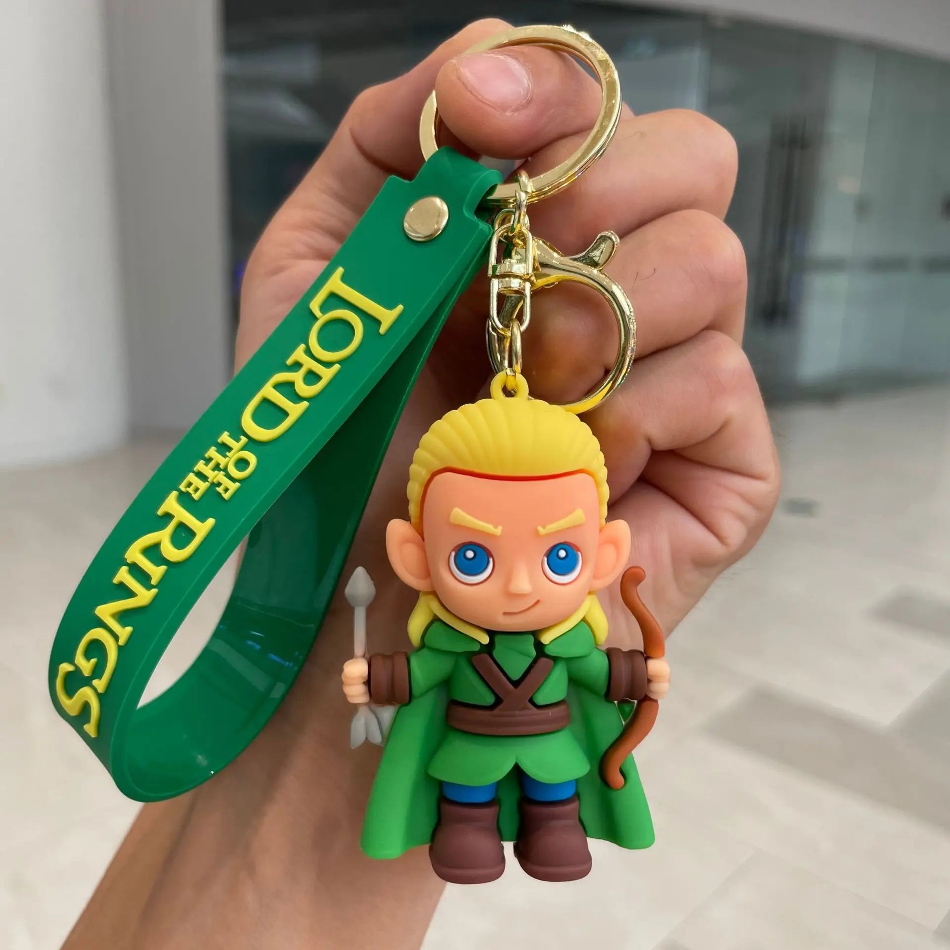 Movie Lord Rings Keychain Anime Doll Figure Car Keyring PVC Doll Pendent Bag Jewelry Accessories Toy Kid Xmas Decora Gift