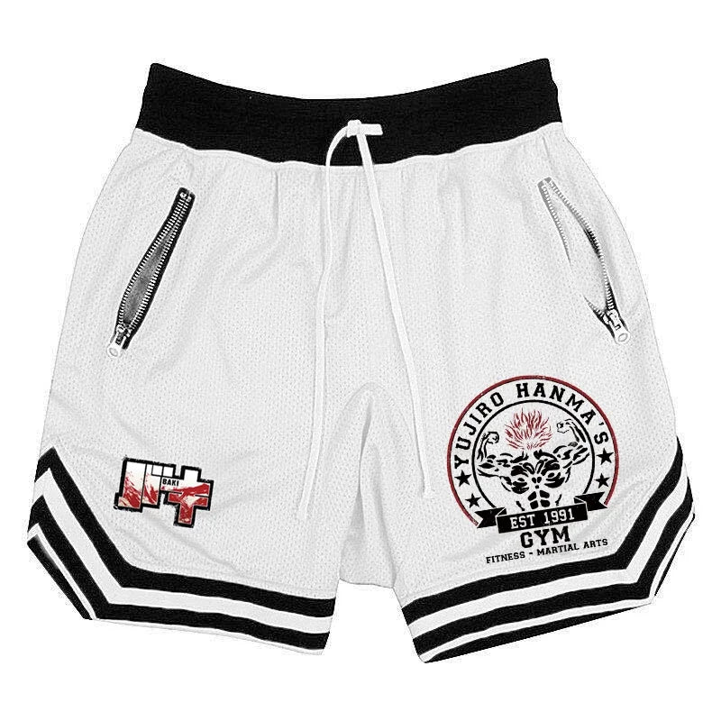 Baki Hanma Anime Quick-Dry Mesh Gym Shorts – Fitness & Basketball Activewear 6