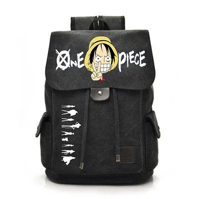 One Piece Anime Backpack Cosplay Luffy Unisex Students School Bag Large Capacity Bookbag Laptop Travel Rucksack Outdoor Bag