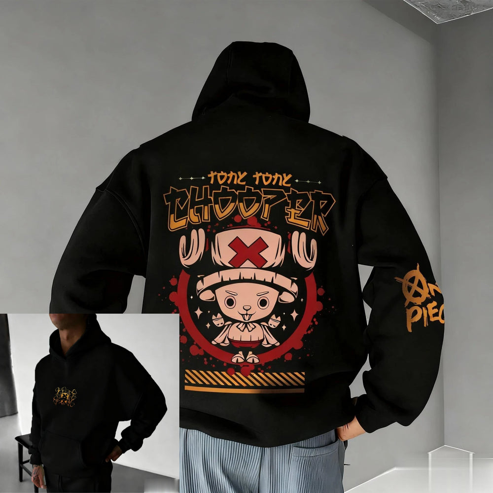 One Piece Chopper Graphic Pullover Hoodie — Oversized 7