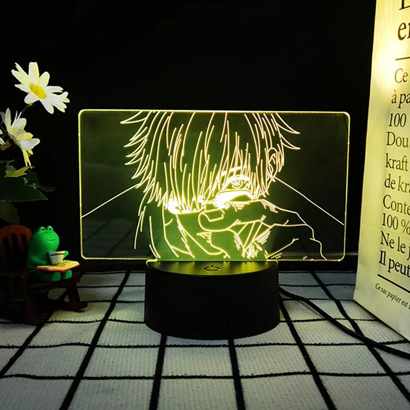 Anime Jujutsu Kaisen Ryomen Sukuna 3D LED Night Light – Touch & Remote Desk Lamp 5