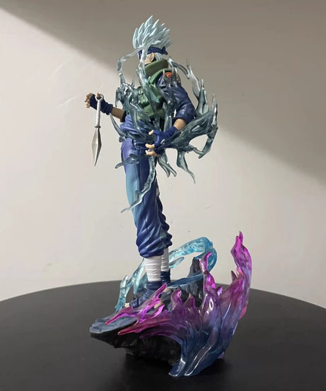 23cm Kakashi Hatake 2.0 Ten Years Ninja Action Figure Anime Collectible Model Toy With Effect Parts Desktop Ornament Boy Gift