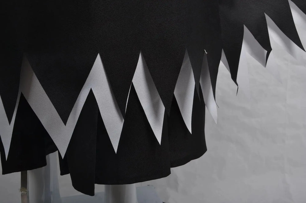 Bleach Kurosaki Ichigo Cosplay Costume – Black & White Shinigami Hollow Outfit 6