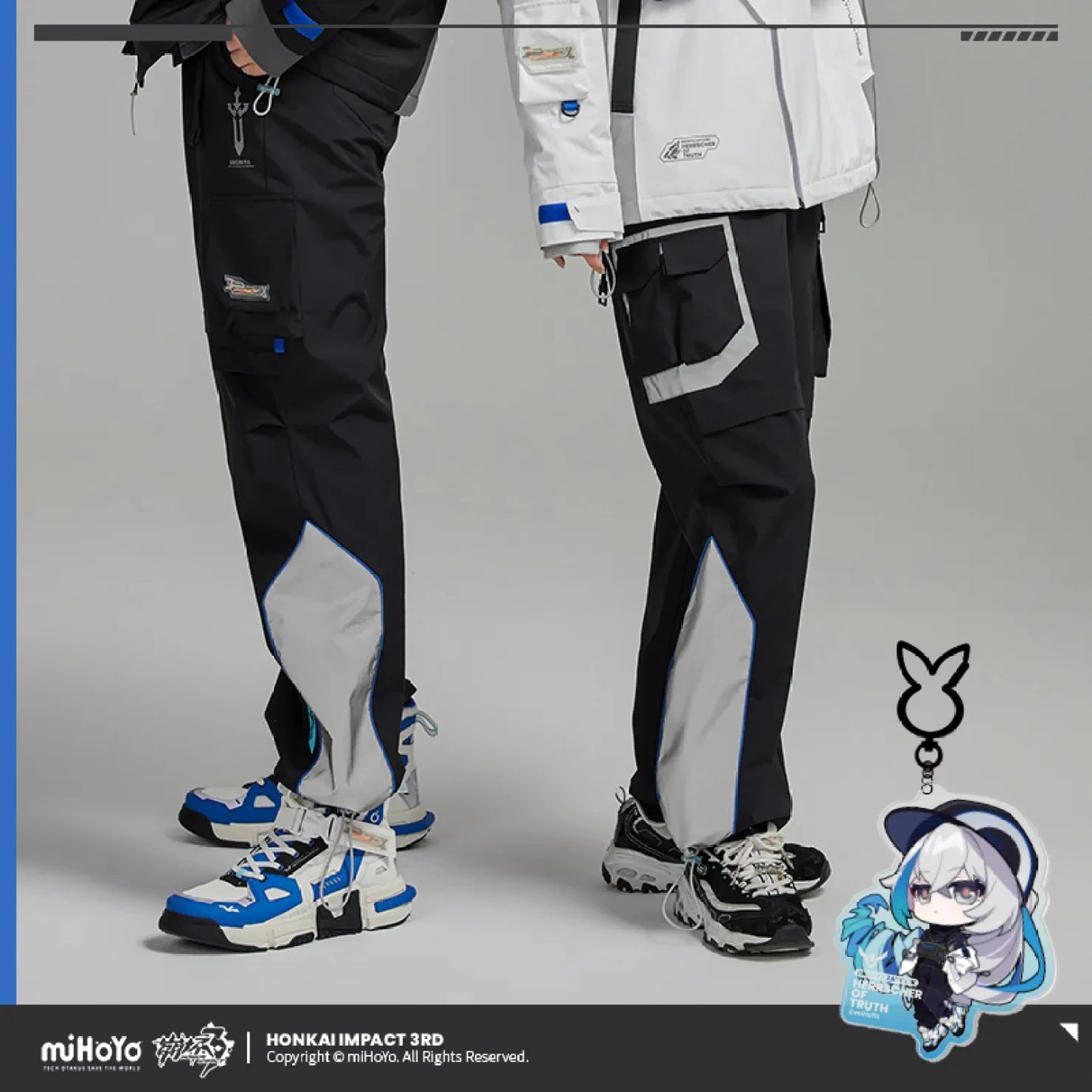 [Genuine] Anime Game Honkai Impact 3RD Cosplay Costume Herrscher of Truth Bronya Casual Bottoms Adult Couple Pants