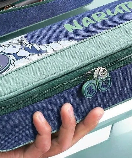 Naruto anime creative canvas stationery case student pencil case personalized children's large capacity pencil case gift