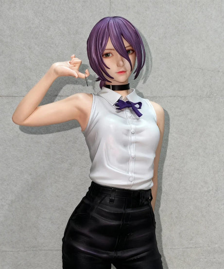Chainsaw Man 1/6 Reze Action Figure 32cm Exquisite PVC Double Head Statue Anime Pretty Girl Model Toy Desk Deco Collectable Gift