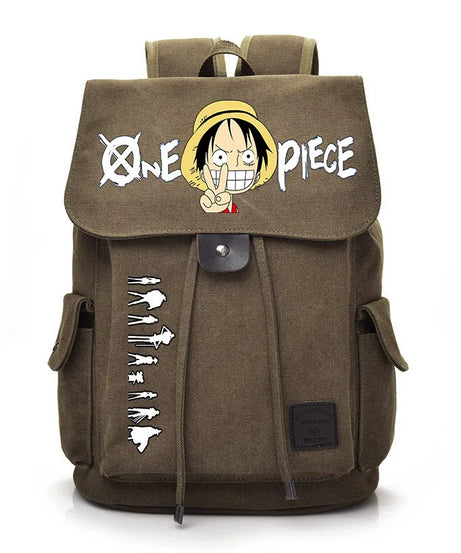 One Piece Anime Backpack Cosplay Luffy Unisex Students School Bag Large Capacity Bookbag Laptop Travel Rucksack Outdoor Bag