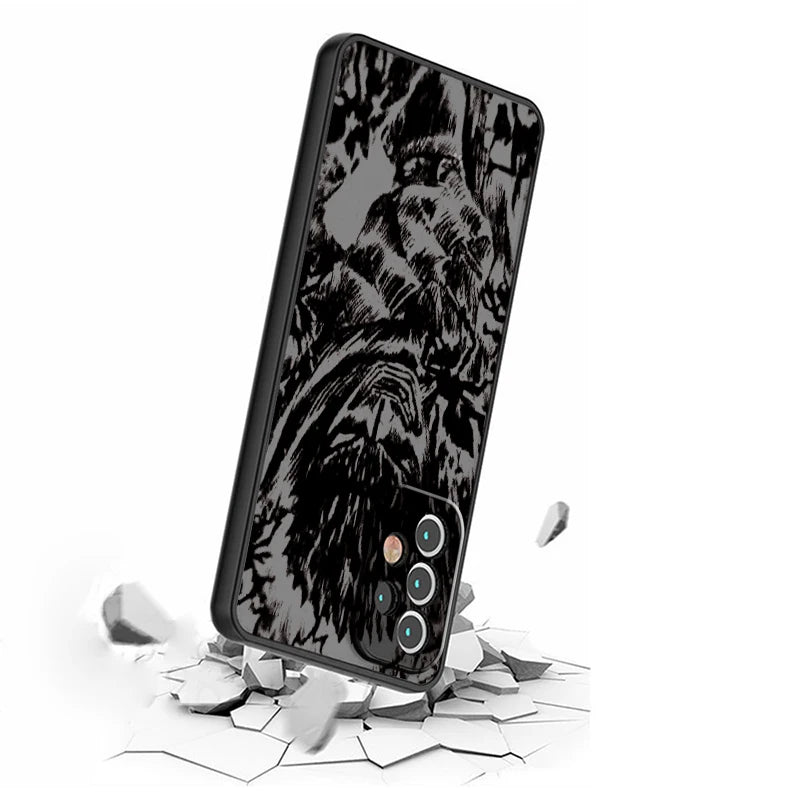 Berserk Anime Frosted Art Case – Samsung Galaxy S24–S8 Plus | Ultra | FE | 5G
