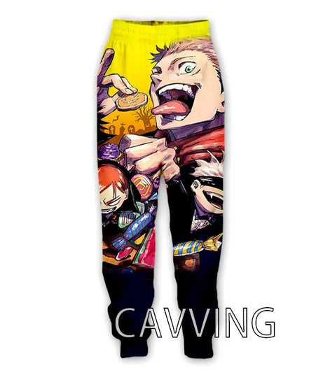 New Fashion 3D Print Anime Jujutsu Kaisen Casual Pant Sport Sweatpants Straight Pants Jogging Pants Trousers for Women/Men