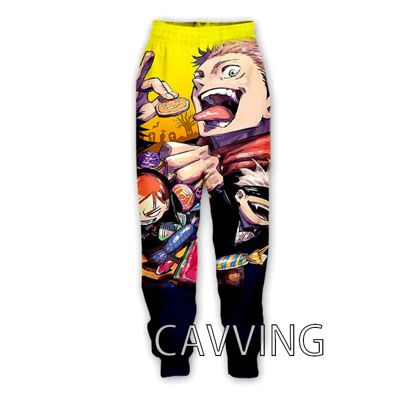 New Fashion 3D Print Anime Jujutsu Kaisen Casual Pant Sport Sweatpants Straight Pants Jogging Pants Trousers for Women/Men