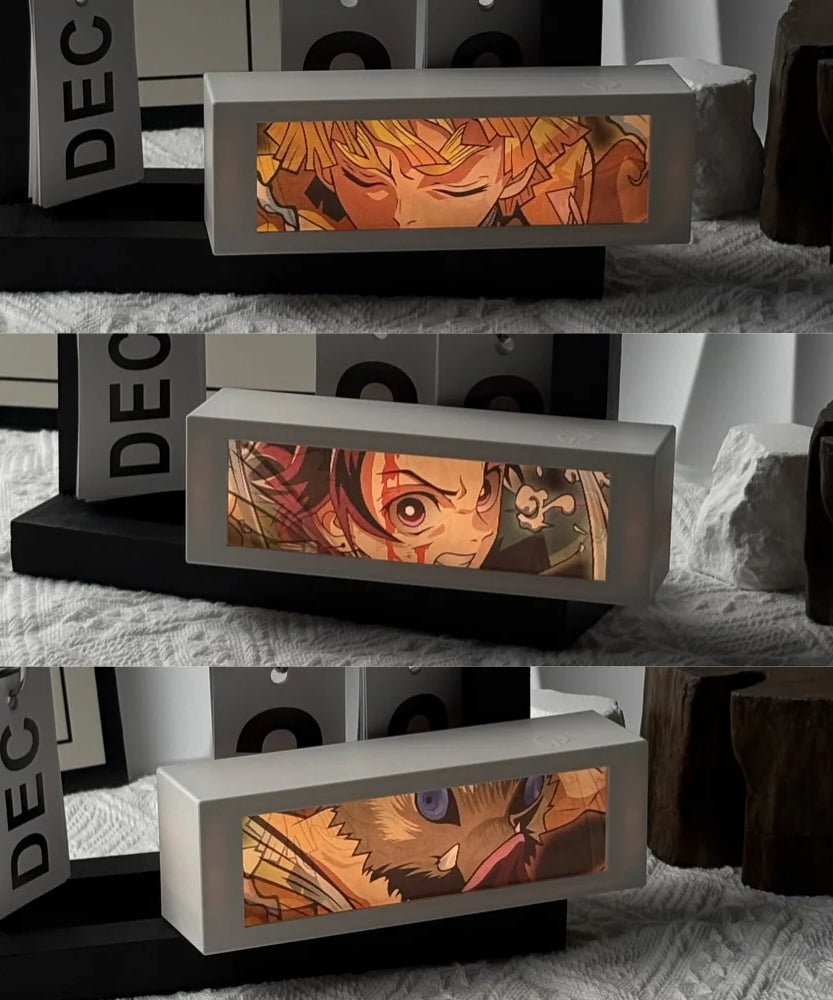 Anime 3D Motion Light Box – Manga Night Lamp for Bedroom & Gifts