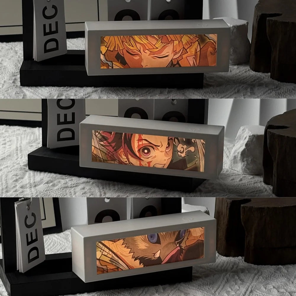 Anime 3D Motion Light Box – Manga Night Lamp for Bedroom & Gifts