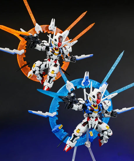 SUPA MGSD Aerial Q Version Gunpla Model Kit Witch From Mercury Mecha Assembly Toy Action Figures Halo Floating Cannon Boys Gifts