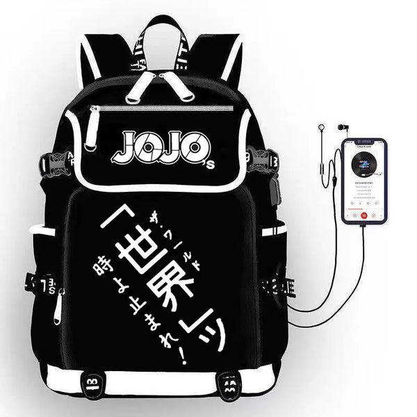 JoJo's Bizarre Adventure Backpack — Large-Capacity School Bag
