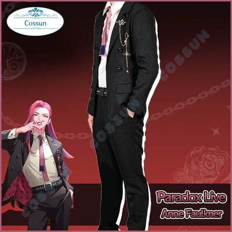 Game Paradox Live 4th Anniversary Anne Faulkner Cosplay Costume Halloween outfits Women Anime New Suit Uniform