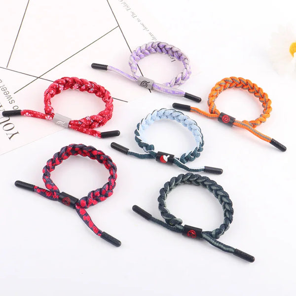 Naruto Woven Shoelace Bracelet – Trendy Best Friend & Couple Anime Jewelry