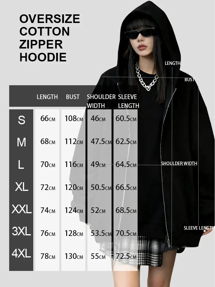 New Unisex Oversized One Piece Anime Zip Up Hoodie Men Women Casual Streetwear Sweatshirt Jacket Winter Autumn Y2k Tops