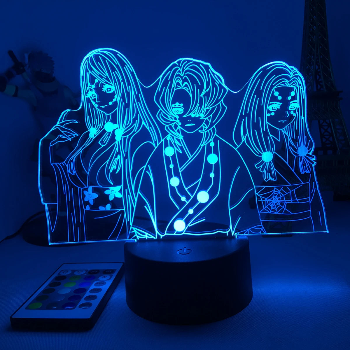 Manga 3d Light Kimetsu No Yaiba for Bedroom Decor Night Light Birthday Gift Table Lamp Anime Demon Slayer Mitsuri Kanroji Figure