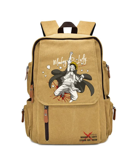 Anima One Piece Peripherals Luffy Ace Premium New Rucksack School Bag Trendy Large Capacity Backpack Bag Birthday Fan Gift