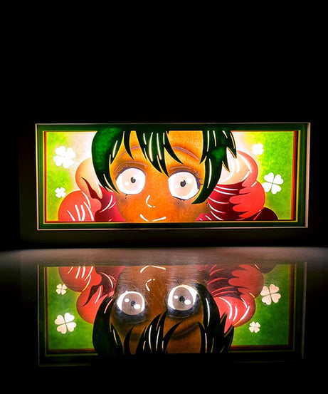 Anime  series paper-cut light room bedroom night light atmosphere light remote control colorful light box