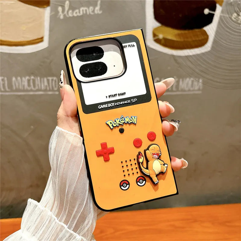 Pokémon Flip Case – Pikachu, Charmander & Squirtle | Google Pixel Fold Series