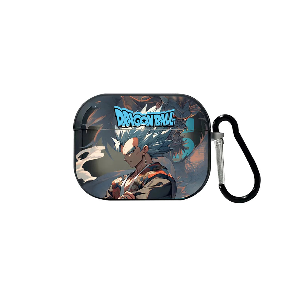 Anime Dragon Ball Goku Vegeta Earphone Case for Airpods 2nd 3rd Pro2 4th 2024 Wireless Bluetooth Headset Protective Cover