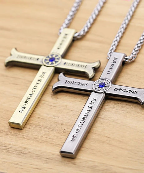 New One Piece Necklace Hawkeye Mihawk Necklace Black Blade Night Anime Peripheral Student Men and Women Pendant with Sheath Gi