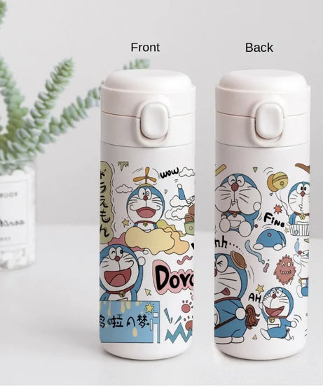Doraemon Stainless Steel Thermos Mug – 400ml Insulated Cartoon Water Bottle