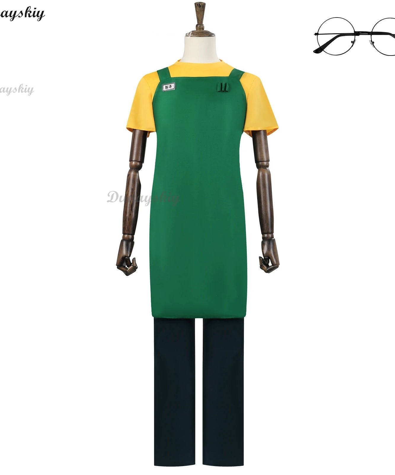 Sakamoto Taro Cosplay Costume Set – Sakamoto Days Anime Wig & Uniform for Halloween/Party