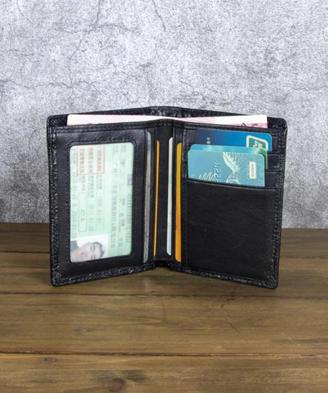 High Quality Genuine Leather Short Wallet 3D Dragon Style Card Wallet Vintage Bifold Small Purse for Man Male Gift Purses