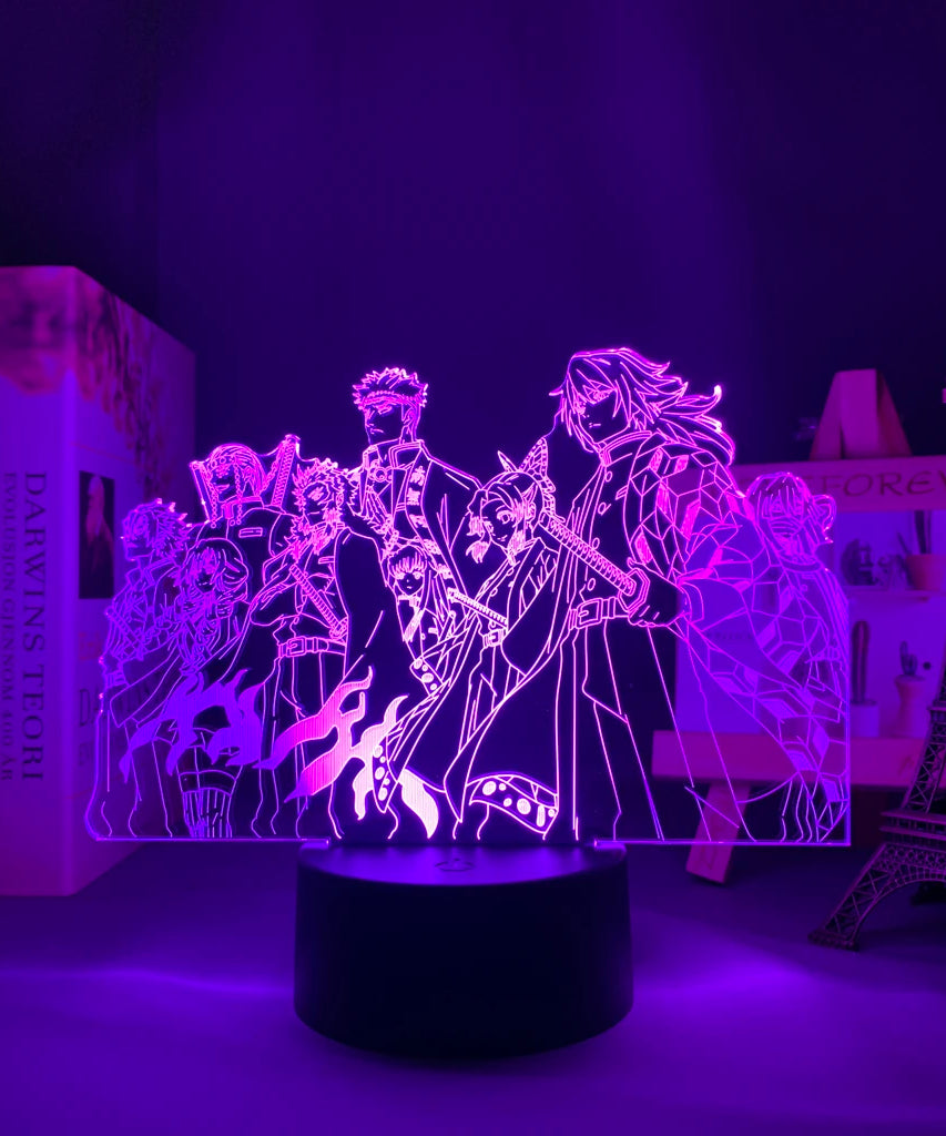 Manga 3d Light Kimetsu No Yaiba for Bedroom Decor Night Light Birthday Gift Table Lamp Anime Demon Slayer Mitsuri Kanroji Figure