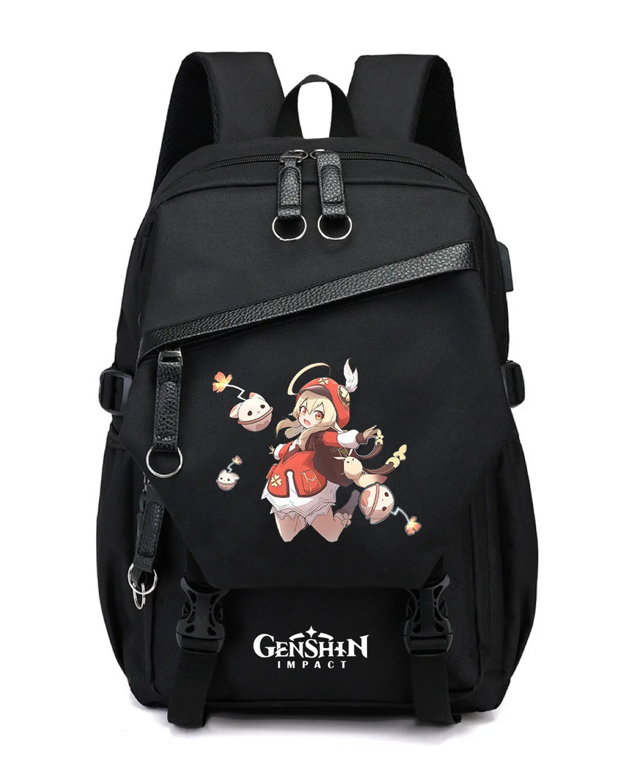 Genshin Impact Anime New Schoolbag Junior High School Primary School Students Men and Women Large-capacity Multi-layer Backpack