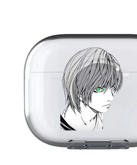 DEATH NOTE Yagami Light Earphone Case for Airpods 1 2 3 Pro Case Anime Transparent Wirless Bluetooth Headphone Cover for Pro2