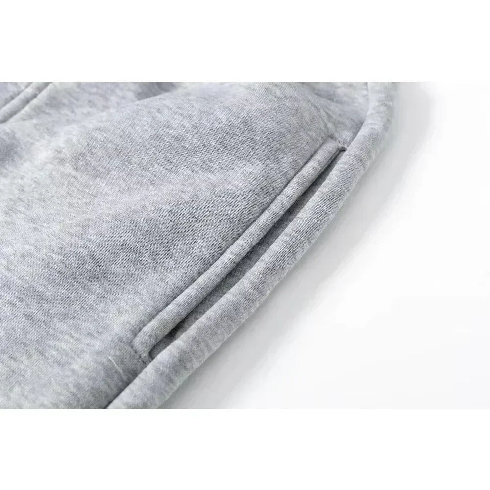 Demon Slayer Plus Size Sweatpants  Autumn/winter Men's American Street Trend New Anime Print Loose Casual Sports Taped Pants