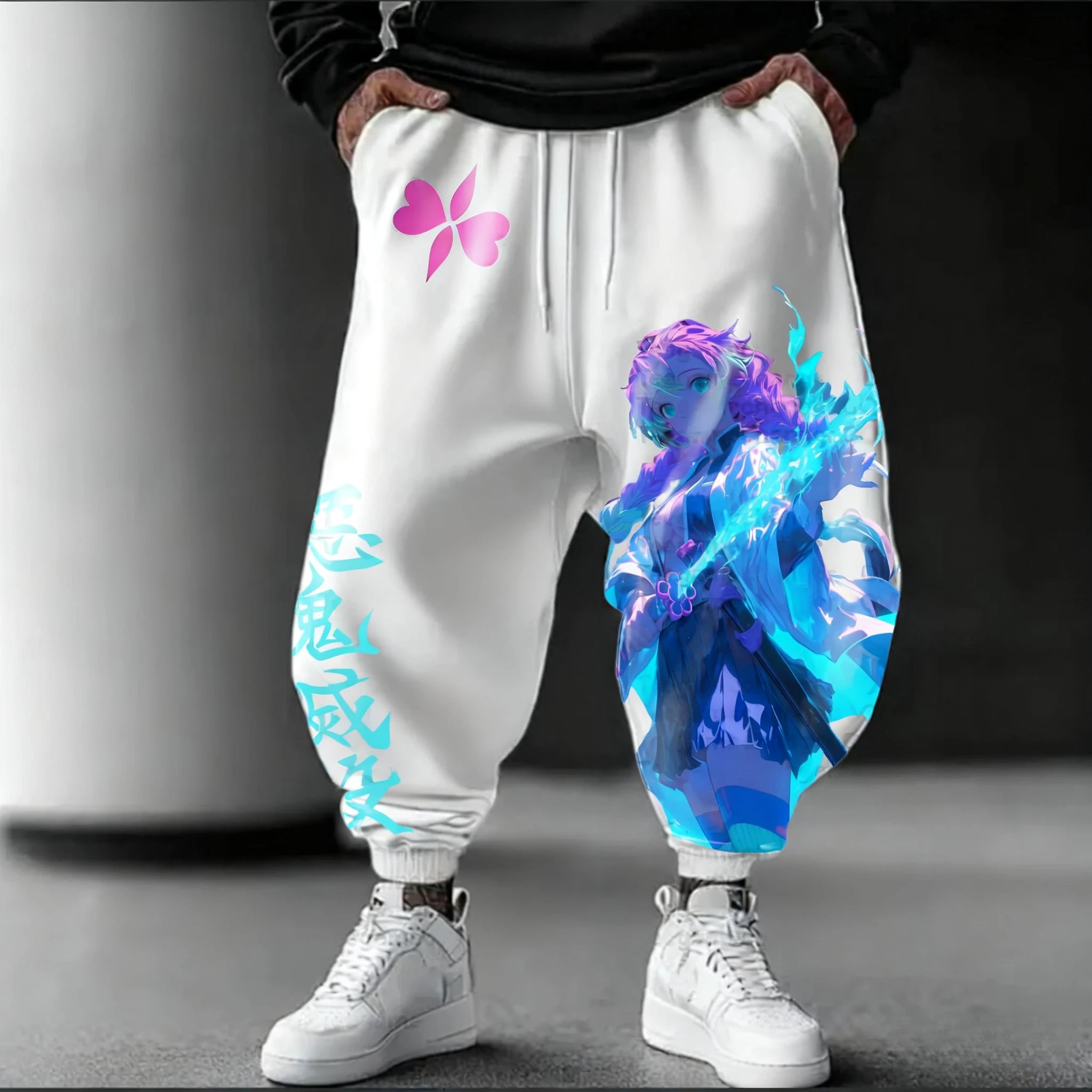 Demon Slayer Sweetpants Autumn/Winter Men's New Anime Printed Harajuku Trendy Versatile Loose Casual Sports Pants
