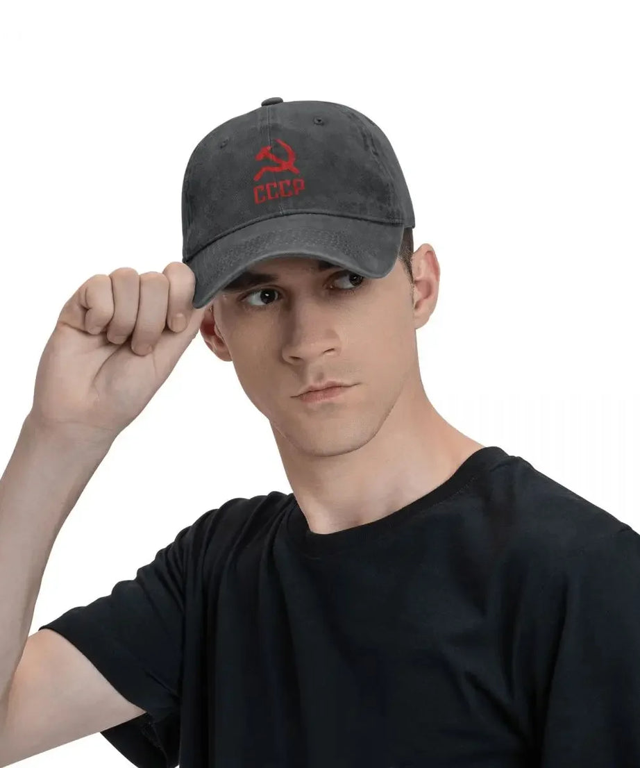 New CCCP Soviet Union Washed Cotton Baseball Cap Snapback Hats Men Women Russia Army Cap Spring Summer Casual Casquette