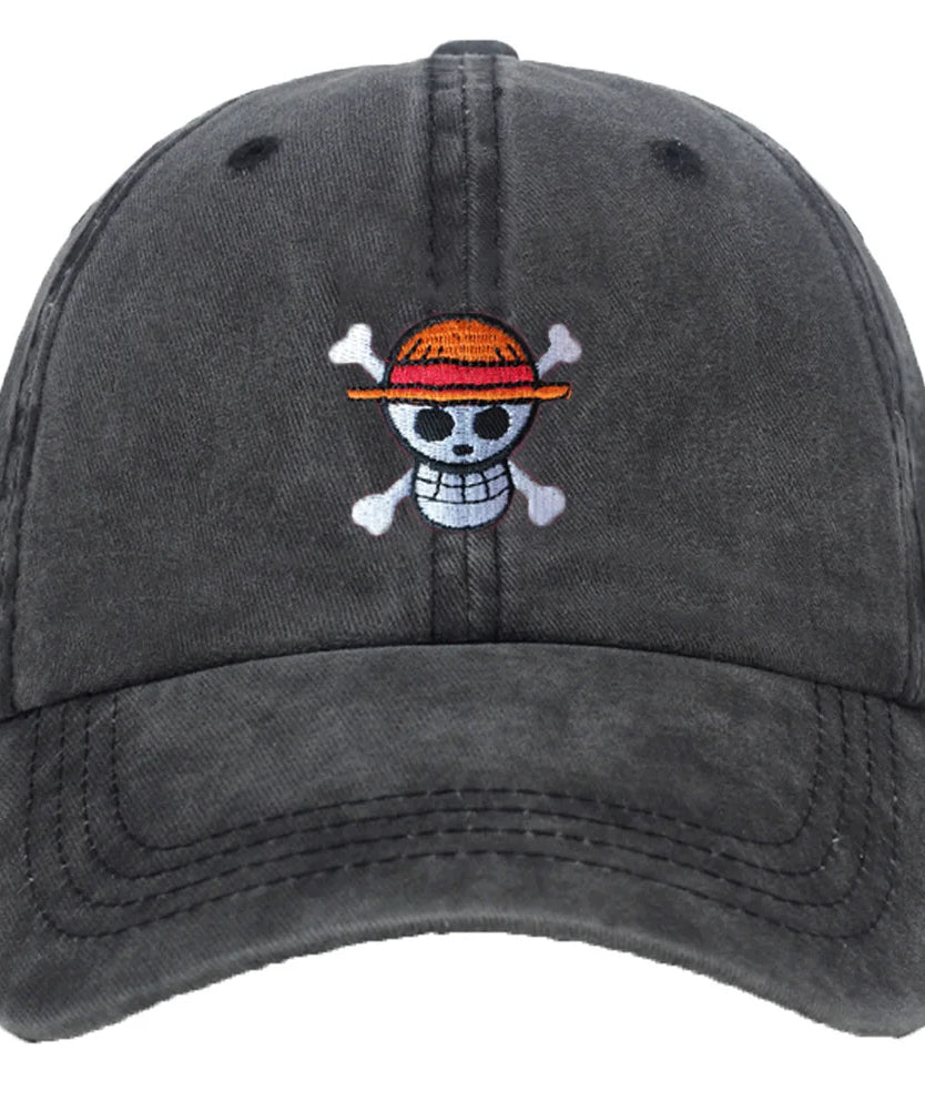 Popular Anime ONE PIECE Capsule Snapback Cap Cotton Baseball Cap for Men Women Hip Hop Dad Hat Bone Unisex