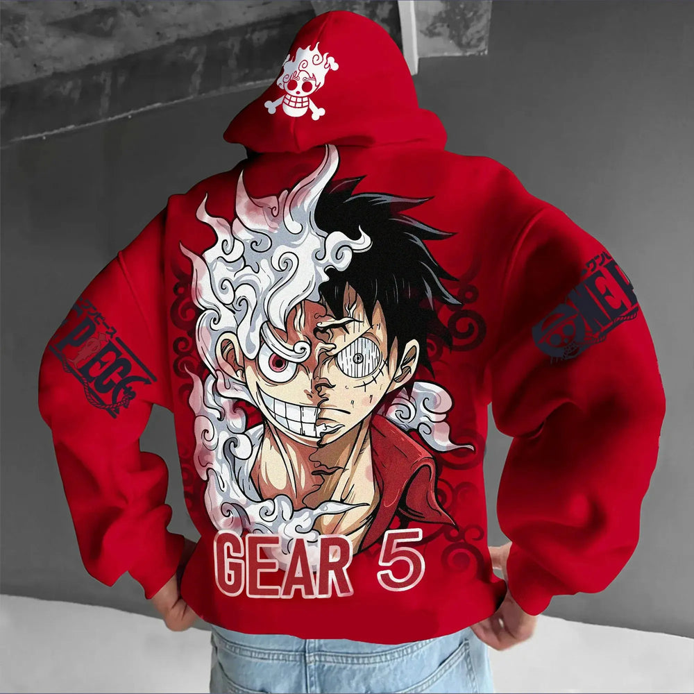 One Piece Luffy Gear 5 Hoodie — Print Pullover 5