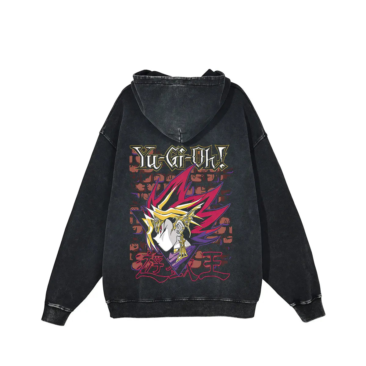 Yu-Gi-Oh Vintage Hoodie – Anime Graphic Cotton Streetwear Pullover