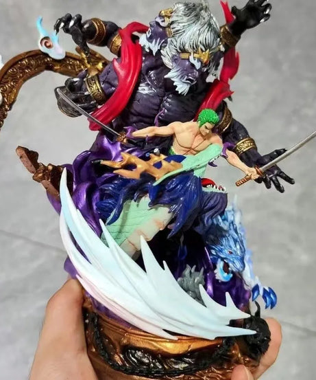 23cm Anime One Piece King Yamato Roronoa Zoro Straw Hat Pirates Model Statue Ornaments Trendy Toys Figures Holiday Gifts