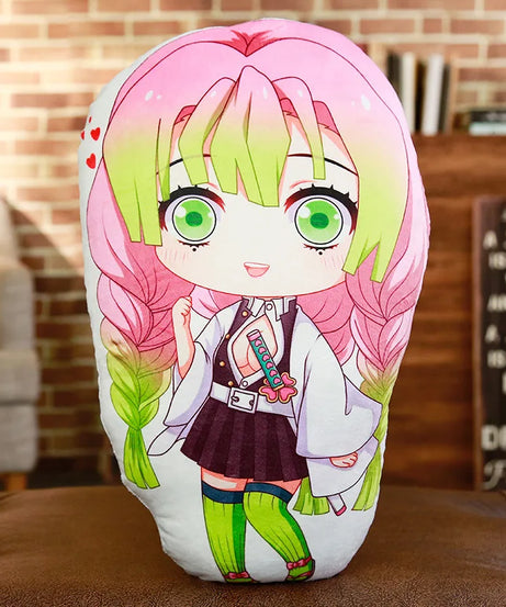 Tanjiro & Nezuko Plush Pillow – Demon Slayer Anime Cushion