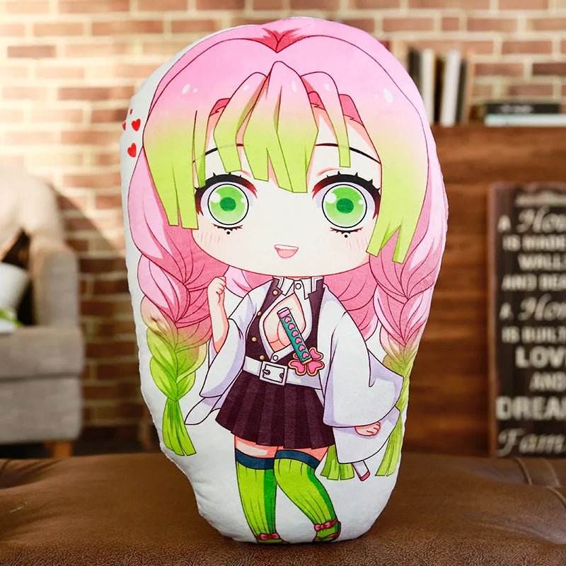 Tanjiro & Nezuko Plush Pillow – Demon Slayer Anime Cushion
