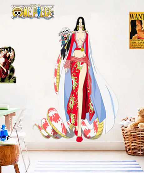 One Piece Anime Luffy Poster Wall Sticker Personality Creative Fashion Boys Dormitory Decoration Wallpaper Self Adhesive