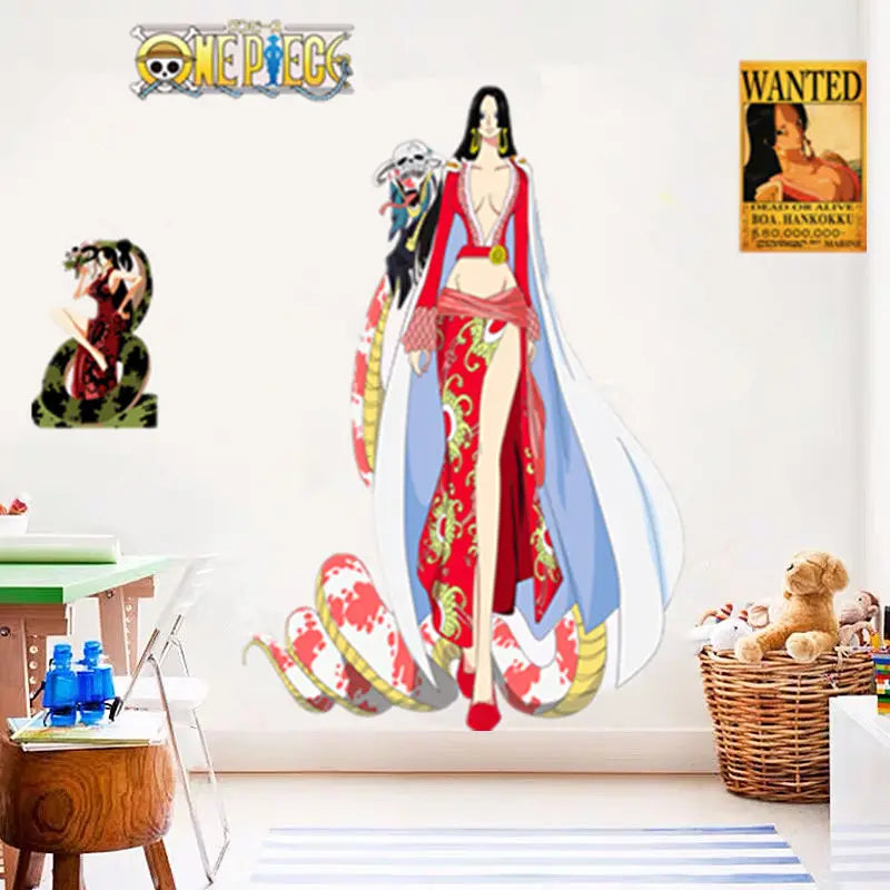 One Piece Anime Luffy Poster Wall Sticker Personality Creative Fashion Boys Dormitory Decoration Wallpaper Self Adhesive