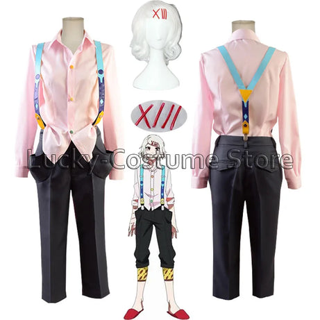 Tokyo Ghoul Juzo Suzuya Cosplay Costume - Pink Shirt & Pants Set