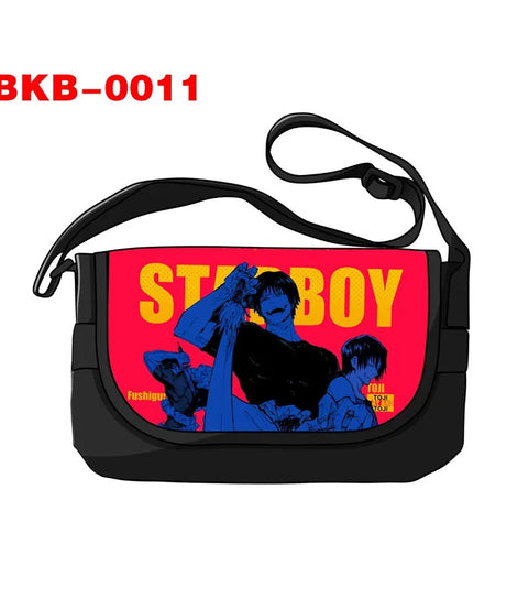 Anime Jujutsu Kaisen Shoulder Gojo Satoru Ryomen Sukuna Handbag Messenger Bag Phone Holder Storage Bags for Travel