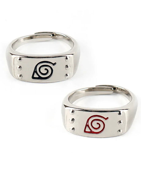 Naruto Sasuke Rings for Women Men Hip Hop Charm Ring Adjustable Fashion Classic Couple Finger Jewelry Trinket Holiday Gift New