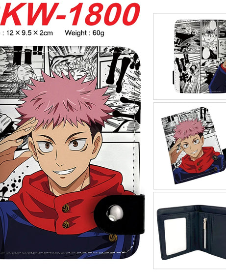 Cool Anime Jujutsu Kaisen  Wallet Comics HASP Short Purse for Boys