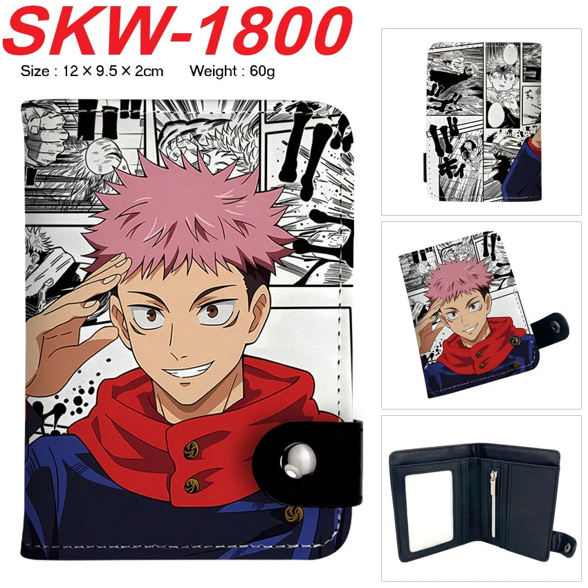 Cool Anime Jujutsu Kaisen  Wallet Comics HASP Short Purse for Boys