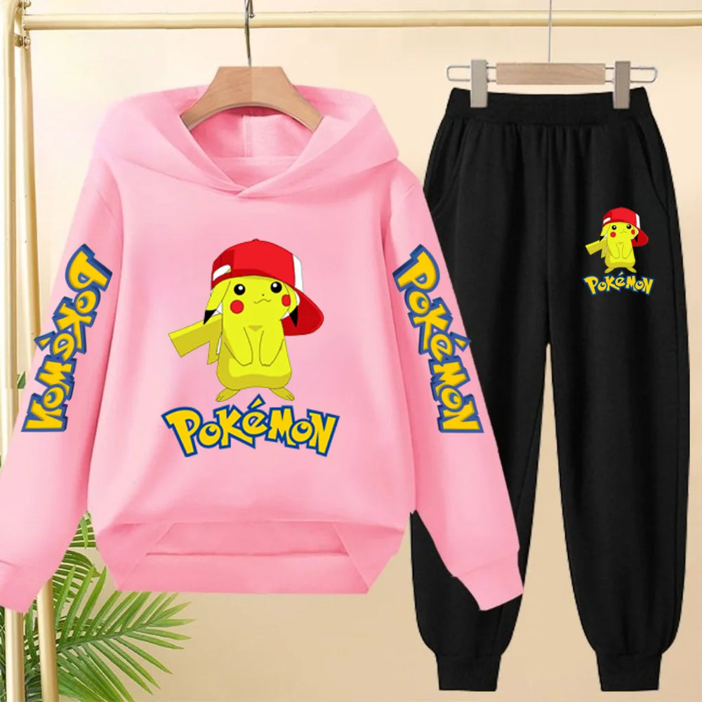 Pokémon Pikachu Kids Hoodie & Sweatpants Set – Cute 2-Piece Tracksuit for Toddlers & Boys/Girls (Ages 3–12) 3
